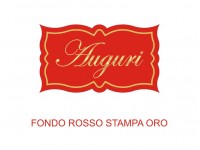 Etichette adesive auguri (mm 40x23) (cod. 2O)